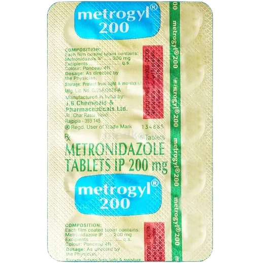 metrogyl 200mg tablet 15's